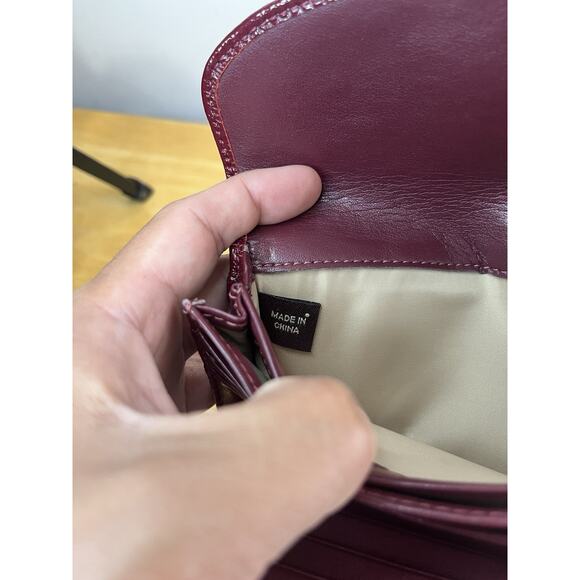 Coach Signature Red Canvas Buckle Credit Card ID Wallet - Picture 6 of 6